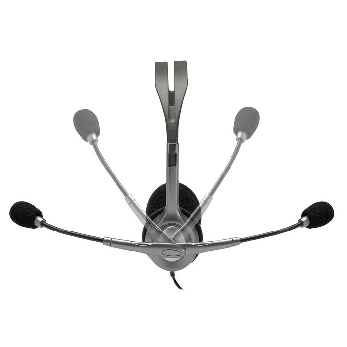 Casques avec Microphone Logitech LGT-H110 Noir Gris Casques avec Microphone Logitech LGT-H110 Noir Gris