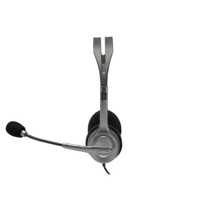 Casques avec Microphone Logitech LGT-H110 Noir Gris Casques avec Microphone Logitech LGT-H110 Noir Gris