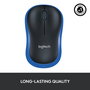Logitech M185 Souris Sans Fil avec Nano-Récepteur USB, Souris Ambiidextre pour Windows, Mac et ChromeOS, Longévité de Batterie 1 An