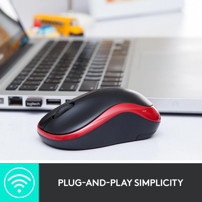 Logitech M185 Souris Sans Fil avec Nano-Récepteur USB, Souris Ambiidextre pour Windows, Mac et ChromeOS, Longévité de Batterie 1 An