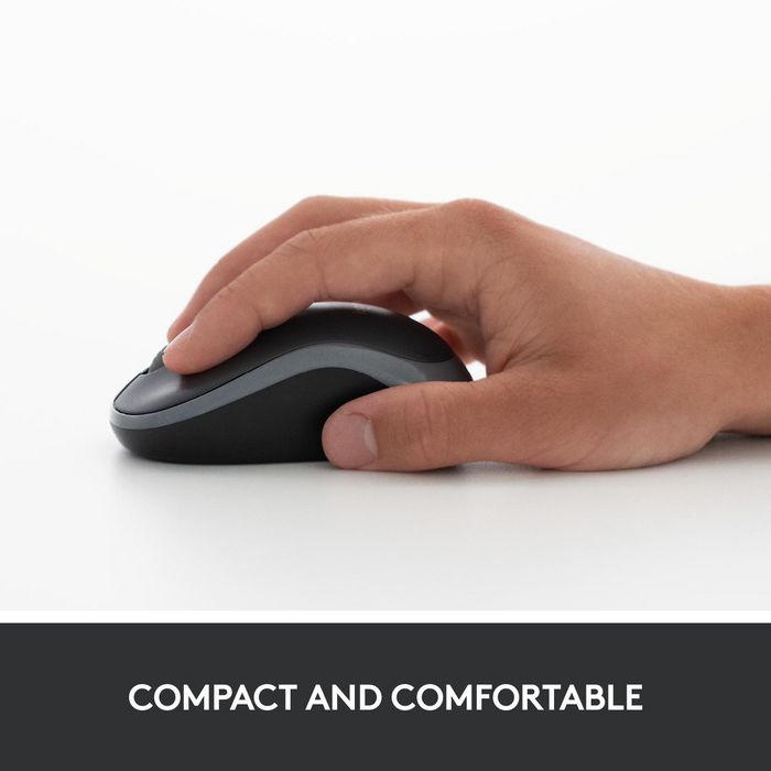 Logitech M185 Souris Sans Fil avec Nano-Récepteur USB, Souris Ambiidextre pour Windows, Mac et ChromeOS, Longévité de Batterie 1 An