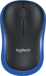 Logitech M185 Souris sans fil Noir/Bleu