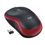 Logitech M185 Souris sans fil optique Rouge