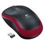 Logitech M185 Souris sans fil optique Rouge