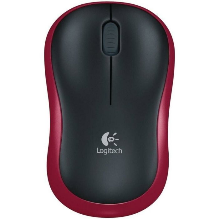 Logitech M185 Souris sans fil optique Rouge