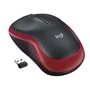 Logitech M185 - Souris sans fil ambidextre rouge - Précision optique, autonomie 1 an, connexion rapide