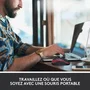 Logitech M185 - Souris sans fil ambidextre rouge - Précision optique, autonomie 1 an, connexion rapide