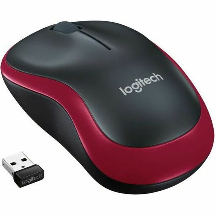 Logitech M185 Souris sans fil optique Rouge