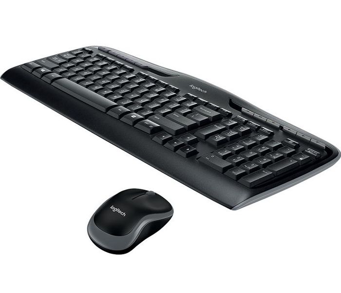 Logitech Combo MK330 - Clavier et souris sans fil, 2.4 GHz, 11 touches de raccourci et 4 touches F programmables, pavé numérique, autonomie 24 mois