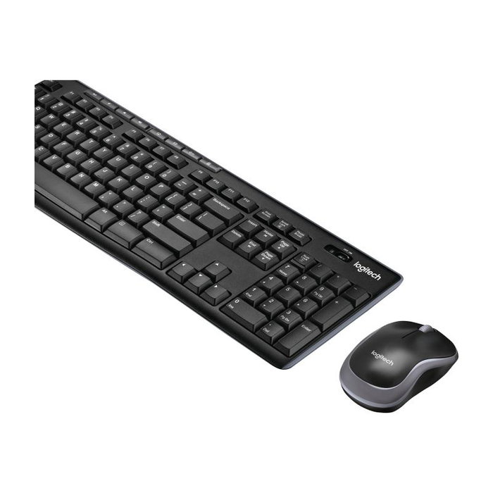 Logitech 920-004513 - Combo Clavier et Souris Sans Fil MK270 (US, AZERTY/QWERTY) - Clavier QWERTY, Souris