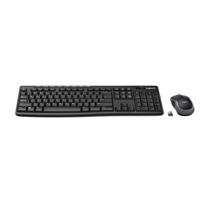 Logitech 920-004513 - Combo Clavier et Souris Sans Fil MK270 (US, AZERTY/QWERTY) - Clavier QWERTY, Souris