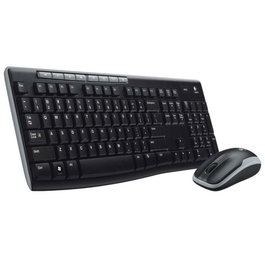 Clavier et Souris Optique Logitech MK270 Noir Espagnol Qwerty QWERTY