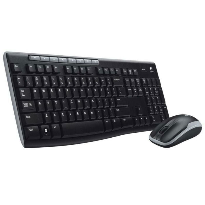 Clavier et Souris Optique Logitech MK270 Noir Espagnol Qwerty QWERTY Clavier et Souris Optique Logitech MK270 Noir Espagnol Qwerty QWERTY
