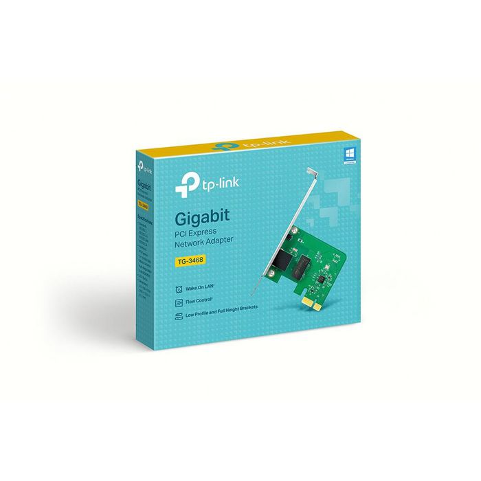 TP-Link TG-3468 - Carte réseau PCI Express Gigabit 10/100/1000 Mbps, Wake-on-LAN