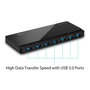 TP-Link UH700 Hub USB 3.0, 7 Ports, Alimentation Externe, pour PC et Mac