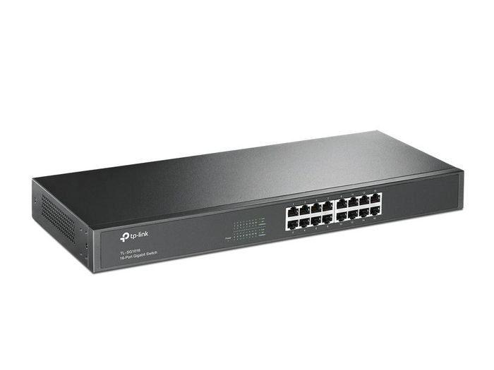 Omada TL-SG1016 - Switch Gigabit Économie d'Énergie 16 Ports 10/100/1000 Mbps RJ45 Rackable et Bureau, Technologie Auto MDI/MDIX