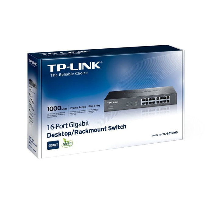 TP-Link TL-SG1016D Switch Gigabit 16 ports Noir