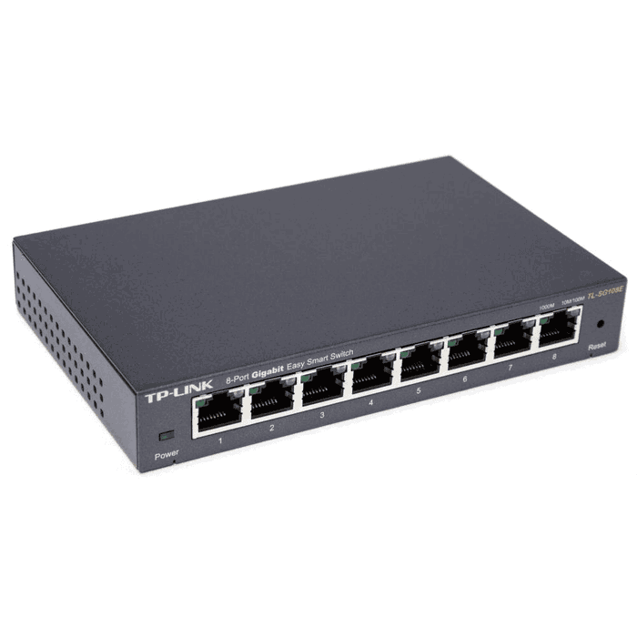 TP-Link TL-SG108E Switch Gigabit Ethernet 8 Ports Noir