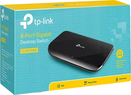 TP-Link TL-SG1008D Switch réseau noir 8 ports Gigabit 10/100/1000Mbps RJ45
