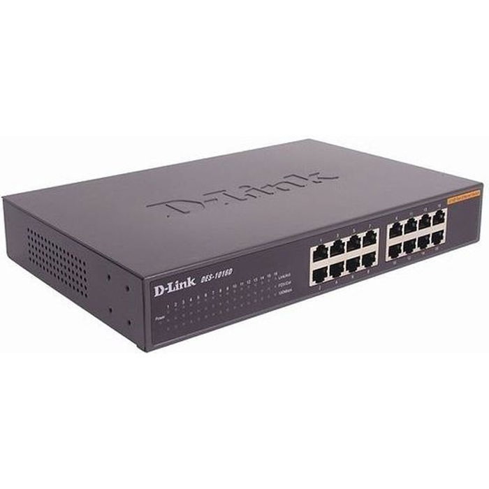 D-Link DES-1016D Switch 16 ports 10/100 Mbps Noir