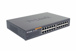 D-Link Switch Gigabit Ethernet 24 Ports, Modèle DES-1024D / ES1024D, Noir