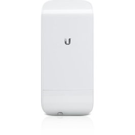 Ubiquiti NanoStation M CPE Point d'Accès Wi-Fi Extérieur 2.4 GHz PoE 10/100 Ethernet PtP, Portée 5+ km, Montage Fenêtre/Mur Inclus