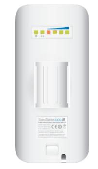 Ubiquiti NanoStation M CPE Point d'Accès Wi-Fi Extérieur 2.4 GHz PoE 10/100 Ethernet PtP, Portée 5+ km, Montage Fenêtre/Mur Inclus