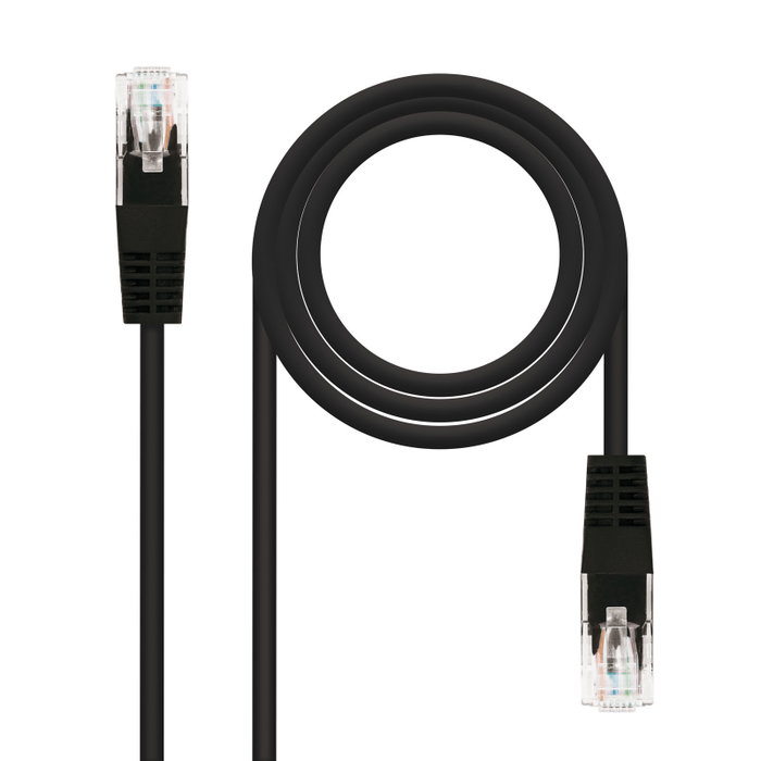 Nanocable Câble réseau RJ45 Cat.6 UTP 1m Noir - Latiguillo Nanocable Câble réseau RJ45 Cat.6 UTP 1m Noir - Latiguillo