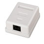 Nanocable Rosette de Surface Cat.6 UTP 1 Prise RJ45 Blanche - Modèle 10.21.1501
