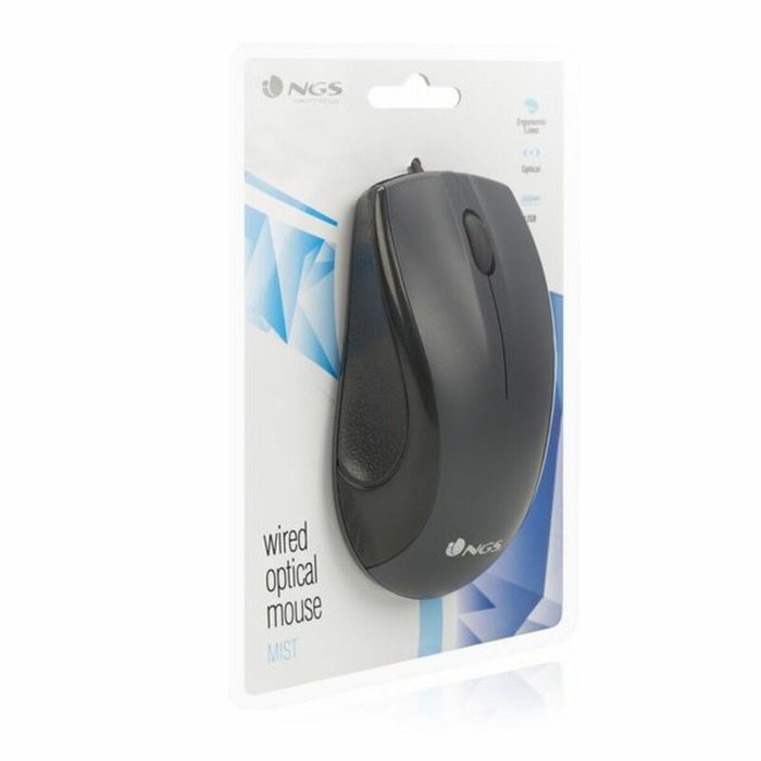 Souris Optique NGS Black Mist Noir 800 dpi