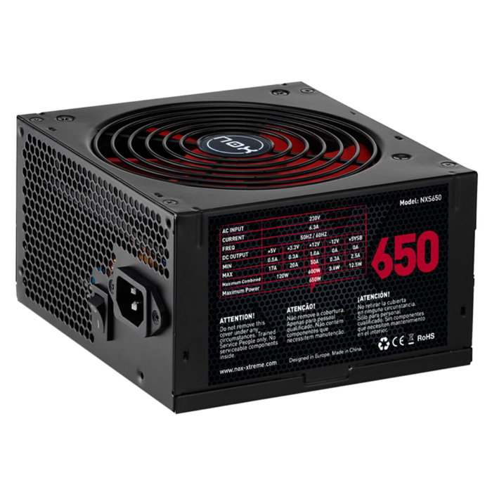 Bloc d’Alimentation Nox-Xtreme NXS650 ATX 650 W