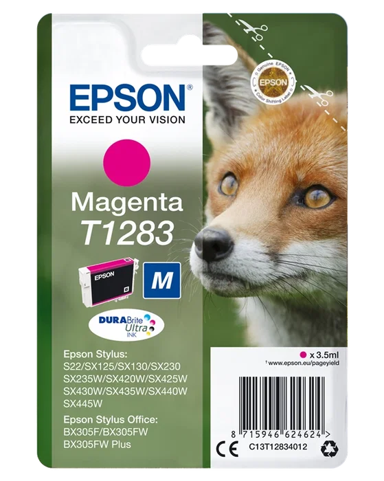 Epson C13T12834012 Cartouche d'encre magenta T1283 Epson C13T12834012 Cartouche d'encre magenta T1283
