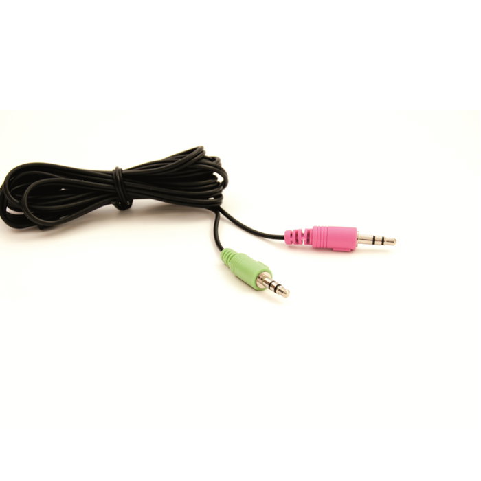 Ewent EW3563 Casque Stéréo avec Microphone Filaire, Contrôle du Volume, pour Skype, Zoom, Teams