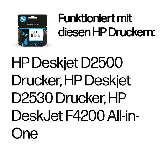 HP 300 Cartouche d'encre noire CC640EE HP 300 Cartouche d'encre noire CC640EE