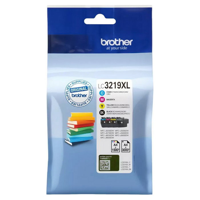 Brother Pack de cartouches d'encre LC-3219XL XL (Noir, Cyan, Magenta, Jaune) Brother Pack de cartouches d'encre LC-3219XL XL (Noir, Cyan, Magenta, Jaune)