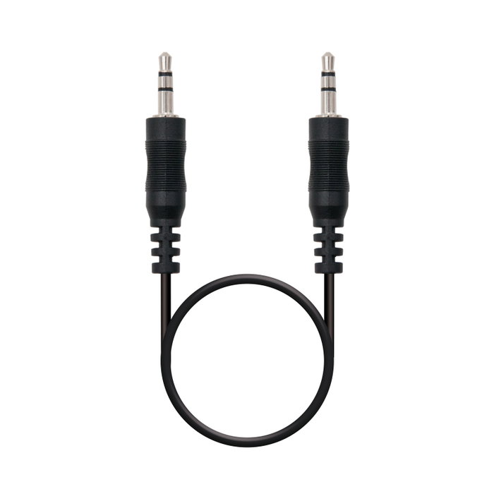 Nanocable Câble Audio Stéréo Jack 3.5 mm Mâle vers Mâle 1.5 m Noir