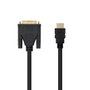 Nanocable Câble DVI vers HDMI 1.8 m Mâle/Mâle - 10.15.0502 - Blindé Or 24K Full HD 1080p Noir