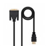 Nanocable Câble DVI vers HDMI 1.8 m Mâle/Mâle - 10.15.0502 - Blindé Or 24K Full HD 1080p Noir