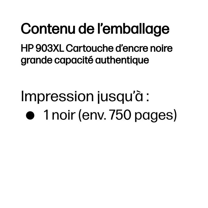 HP 903XL Noir (T6M15AE)