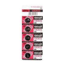 Maxell Blister 5 Pilas botón litio CR2025