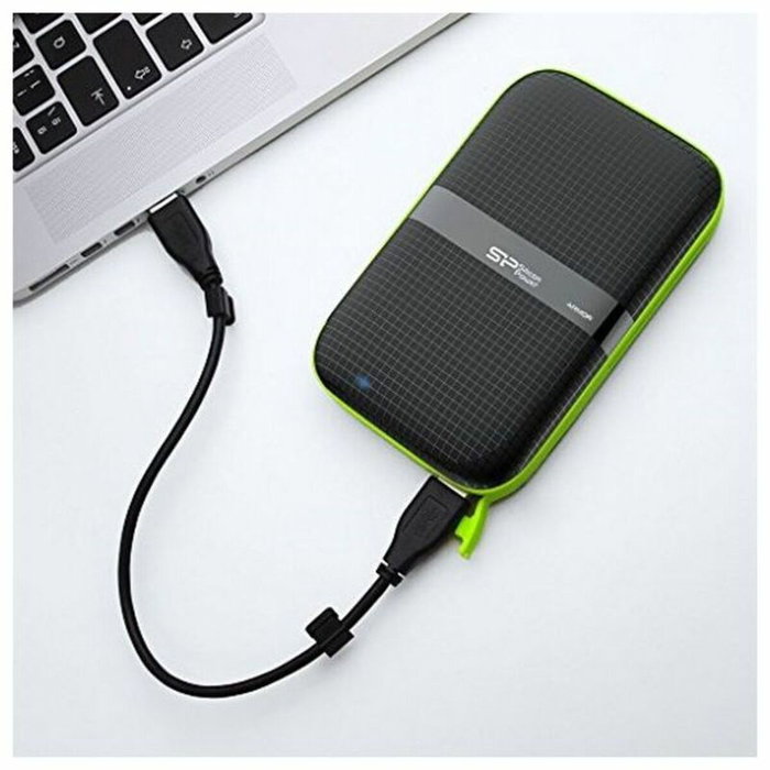 Disque Dur Externe Silicon Power A60 2.5" USB 3.0 2 TB Anti-shock Waterproof Noir Disque Dur Externe Silicon Power A60 2.5" USB 3.0 2 TB Anti-shock Waterproof Noir