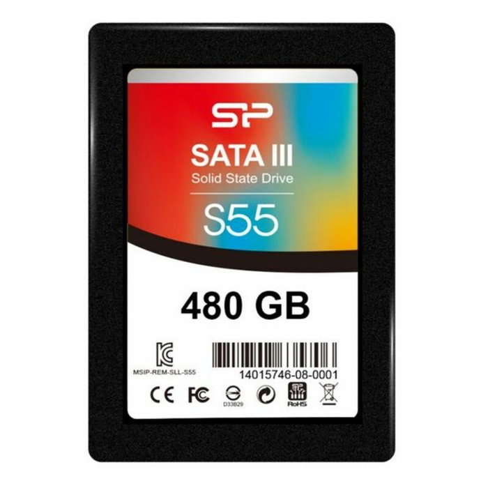 Disque dur Silicon Power IAIDSO0165 2.5" SSD 480 GB 7 mm Sata III Disque dur Silicon Power IAIDSO0165 2.5" SSD 480 GB 7 mm Sata III