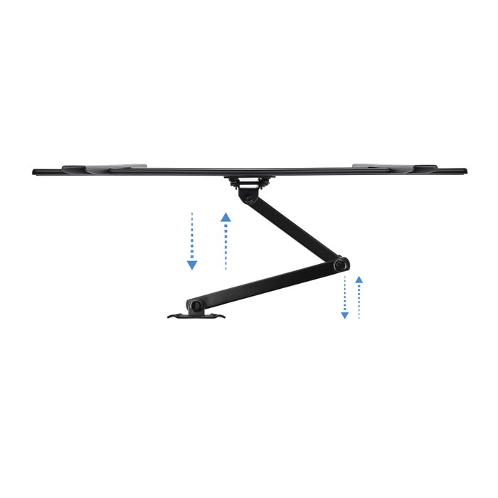 Tooq LP6070TN Support mural pour TV 37-70 pouces inclinable et rotatif VESA 600x400 mm Noir