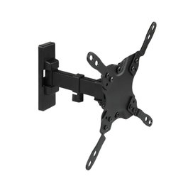 Tooq LP2042TNL Support mural TV 13-42 pouces, VESA 75x75-200x200, inclinaison -12°/+5°, rotation 180°, charge 20kg, noir
