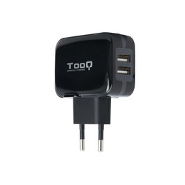 TooQ TQWC-1S02 Chargeur mural USB 2xUSB 3.4A Noir