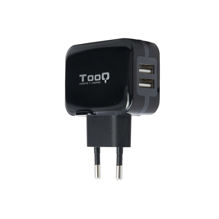 TooQ TQWC-1S02 Chargeur mural USB 2xUSB 3.4A Noir TooQ TQWC-1S02 Chargeur mural USB 2xUSB 3.4A Noir