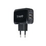 TooQ TQWC-1S02 Chargeur mural USB 2xUSB 3.4A Noir