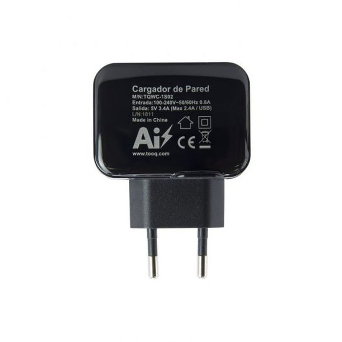 Chargeur mural TooQ TQWC-1S02 Noir 17 W