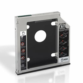 NANOCABLE Adaptateur de baie 3,5 pouces vers 2x 2,5 pouces Noir