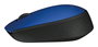 Logitech M171 - Souris sans fil 2.4 GHz, autonomie 12 mois avec une pile AA, compatible Windows/Mac/Chrome/Linux, bleue